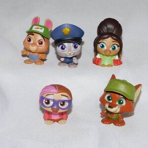 Disney Doorables Zootopia Complete 5 Fig Set Series 11 Nick Judy Priscilla Stu